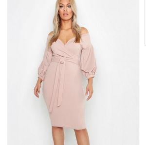 Gorgeous Light Pink colored wrap dress